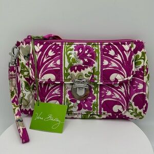 VERA BRADLEY “Julep Tulip” Pushlock Wristlet, NWT